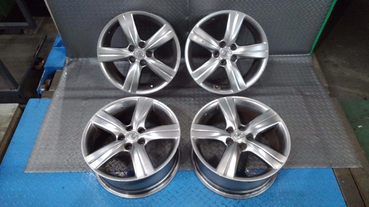 レクサス GS 純正 +45 18インチ 5H 4本 LEXUS 18インチアルミ ホイールの
