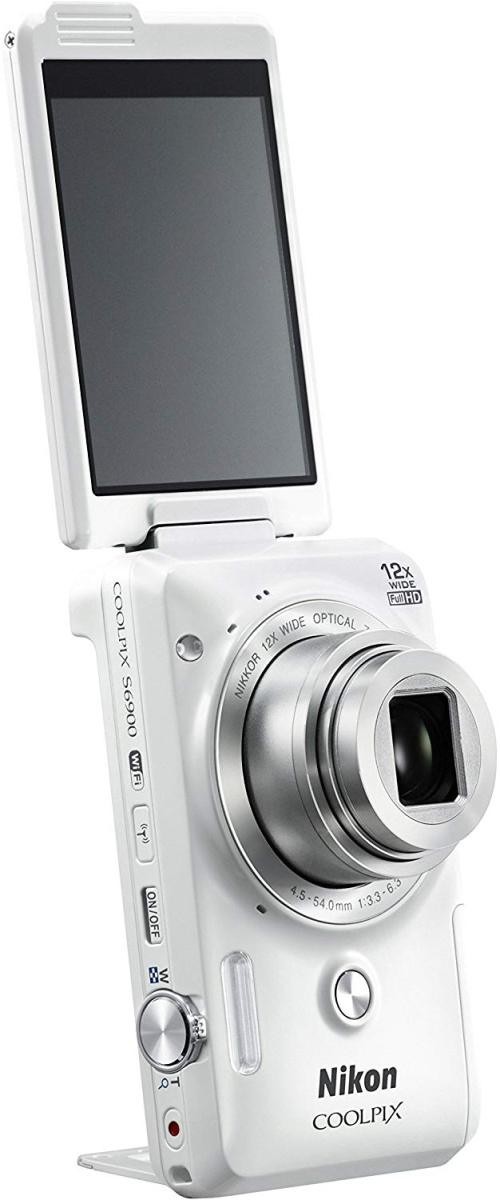 中古 美品 NIKON COOLPIX S6900 ホワイト クールピクス コンデジ