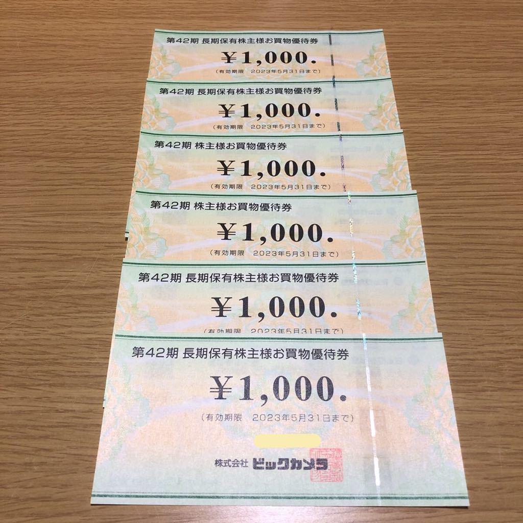 ビックカメラ　株主優待券