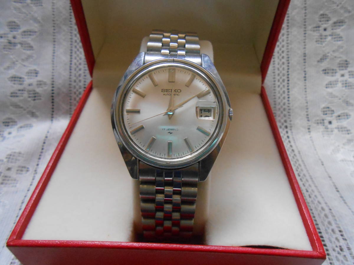 稼働品 SEIKO セイコー 自動巻き 美品 メンズ 7005-8000 17石
