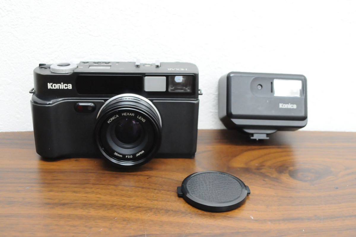 1円〜 Konica HEXAR コニカ ヘキサー フィルムカメラ HX-14 AUTO 動作