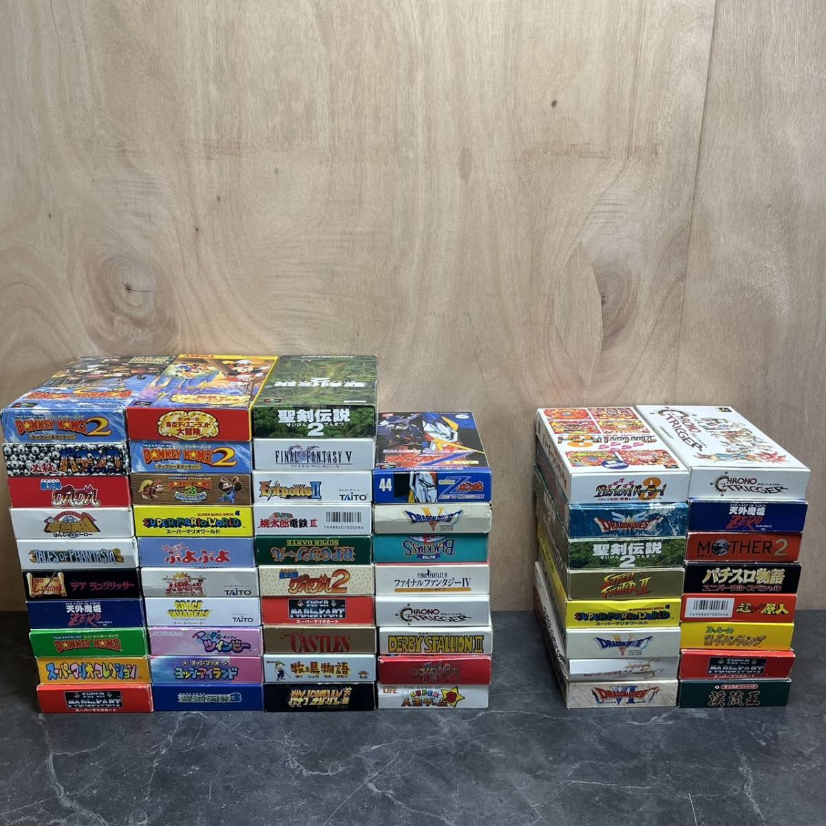 ☆スーパーファミコン カセット 箱入り 54本 まとめ 説明書：有り