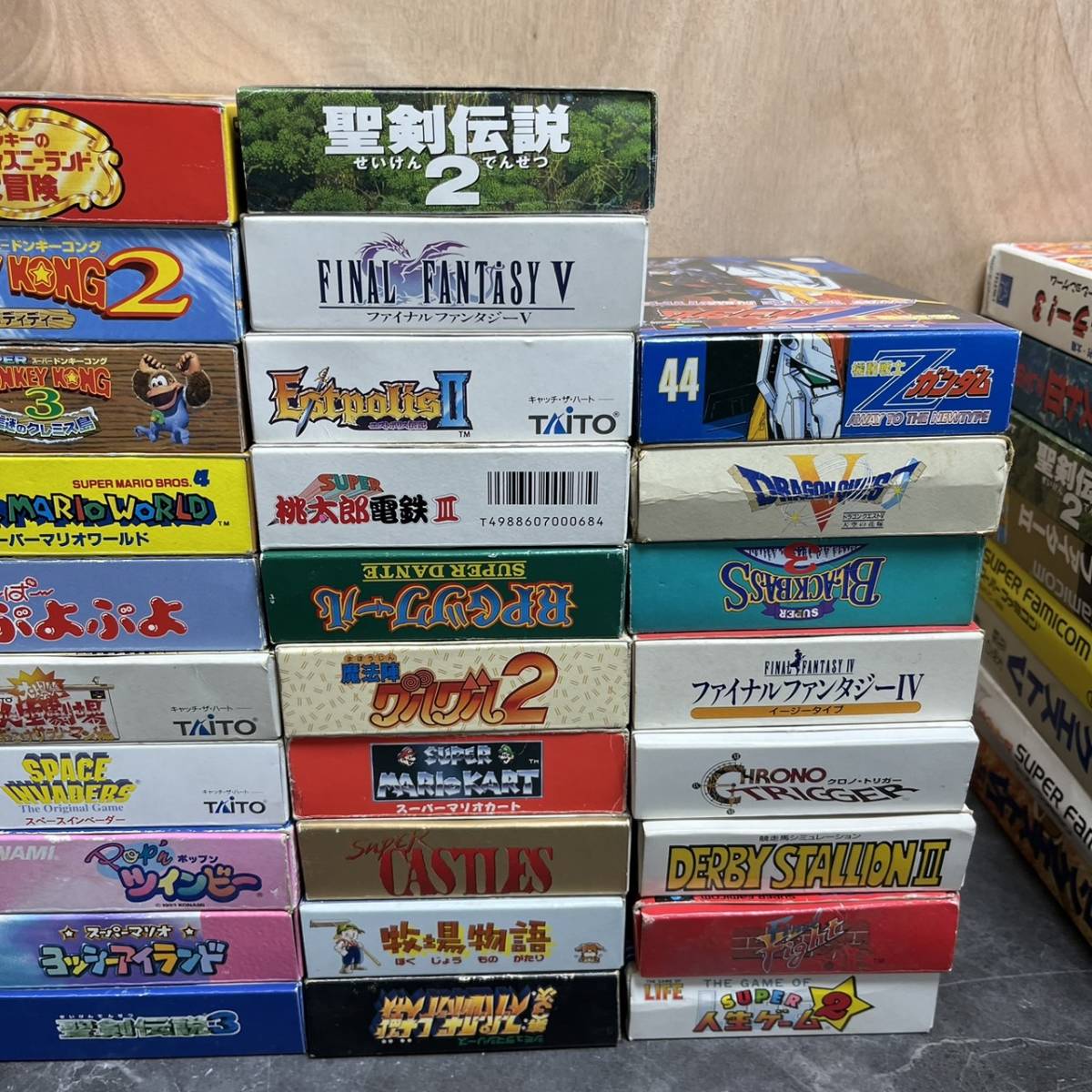 ☆スーパーファミコン カセット 箱入り 54本 まとめ 説明書：有り