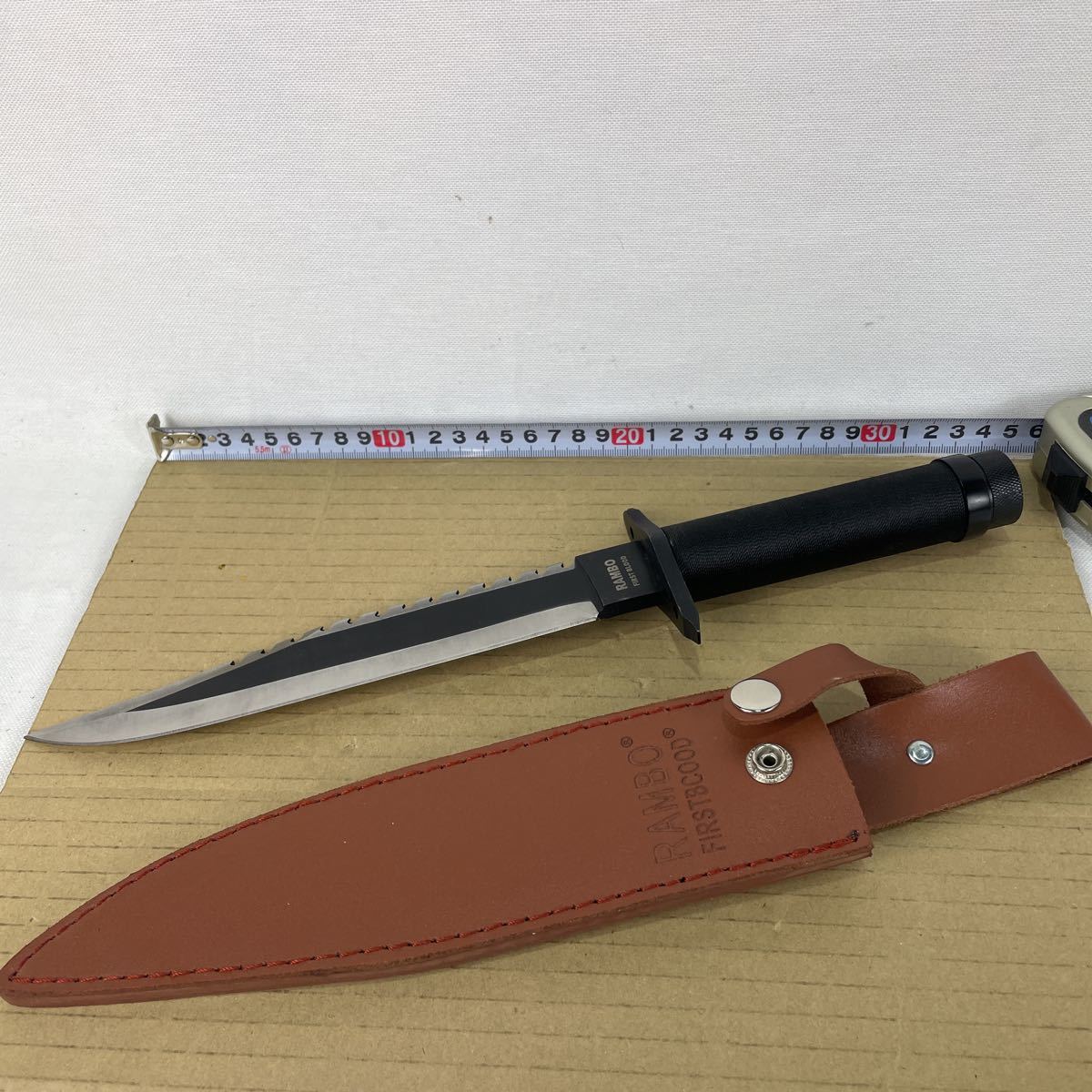 k ランボーナイフ サバイバルナイフ RAMBO 美品 コンパス付き 中古保管  