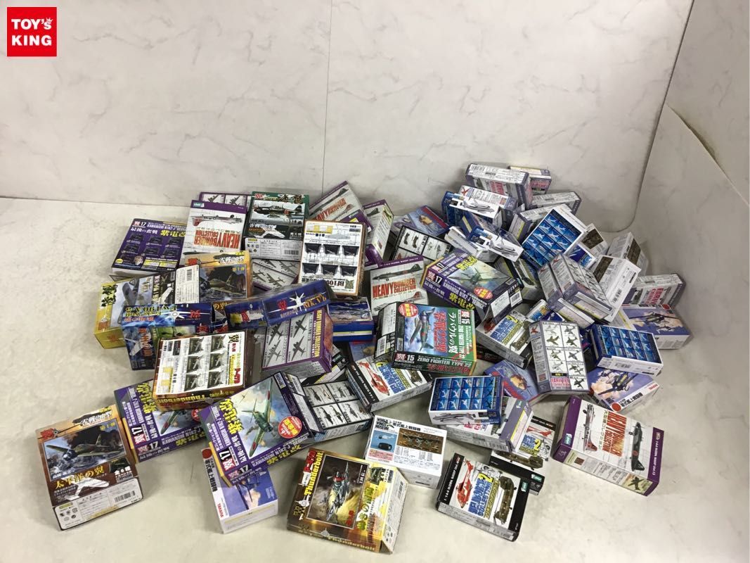 1円〜 同梱不可 ジャンク WORK SHOP VOL.4DX ヘリボーンコレクション2、ワールドウイングスミュージアム 日本海軍 零式艦上戦闘機 他