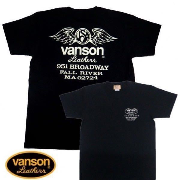 特価 VANSON バンソン 半袖Tシャツ USA Wings VSS-08/XL バイカー レーサー ライダー カフェレーサー バイク アメリカン スポスタ 男女兼用