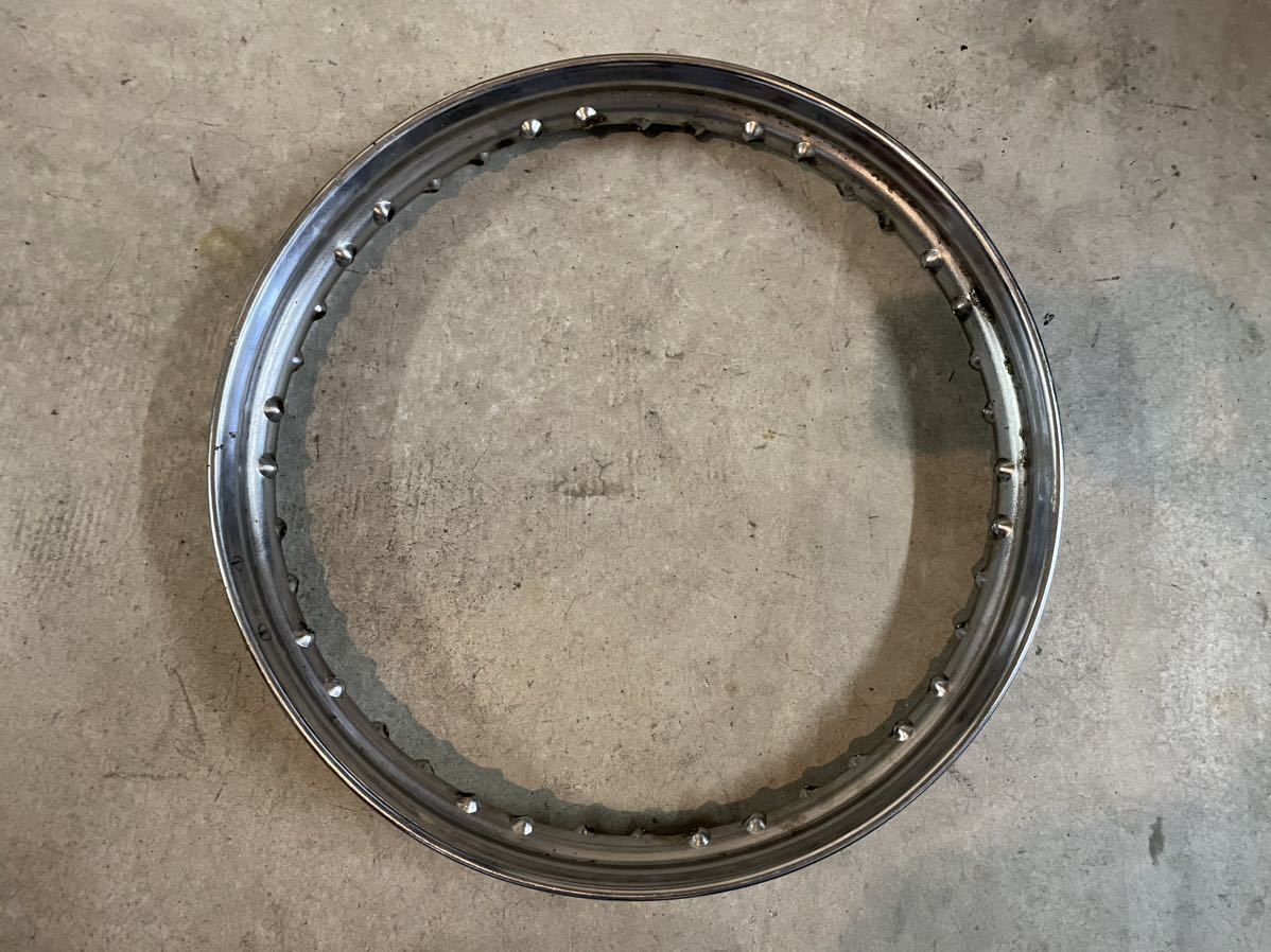 ★ ハーレー　純正　ケルシーヘイズ　18インチ　クローム　リム　ホイール　60年代　アイアンスポーツ　XLH XLCH 錆び　歪みあり　USED K 