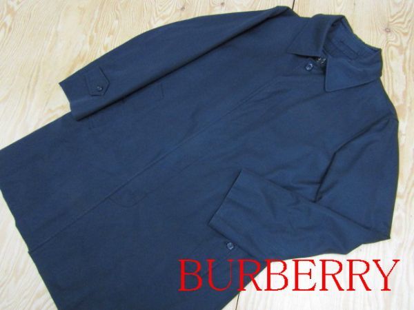 ★バーバリー Burberrys★ウールライナー付き メンズ ステンカラーコート ブラック サイズM★R50416013B