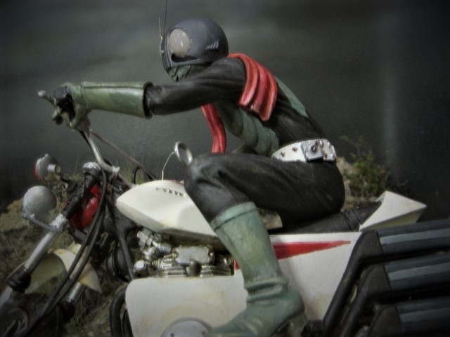 コトブキヤ 1/12仮面ライダー1号&サイクロン号オープニングバージョン 