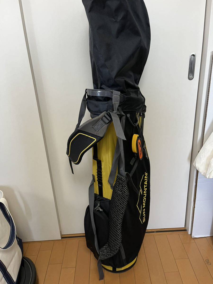 SUN 【美品】SUN MOUTAIN キャディーバッグ ゴルフバッグ スタンド
