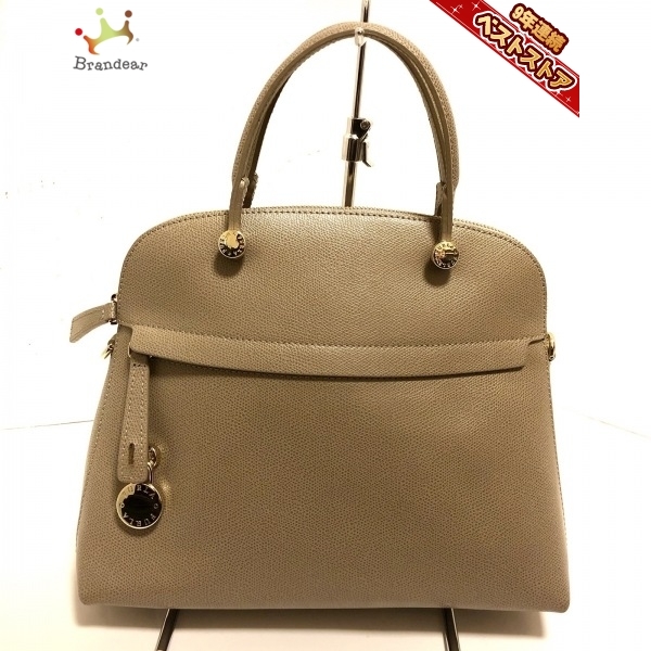 フルラ FURLA ハンドバッグ パイパー レザー グレーベージュ バッグ
