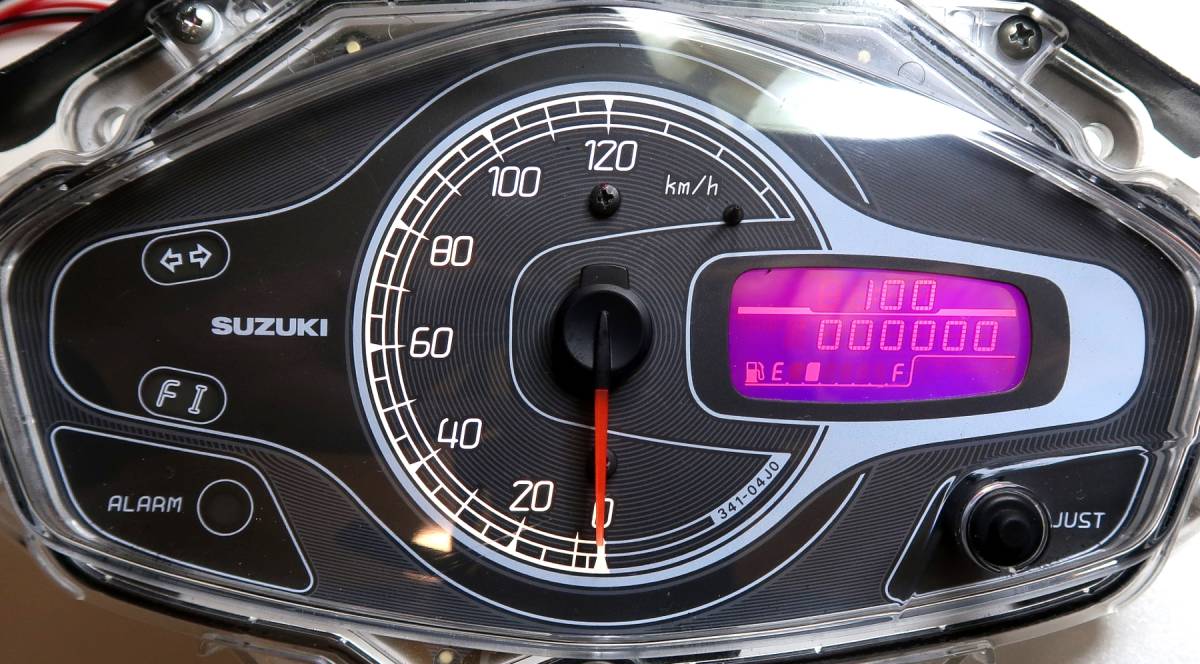 アドレス V125S メーター 液晶焼け修理 液晶反転加工 バックライトLED施工