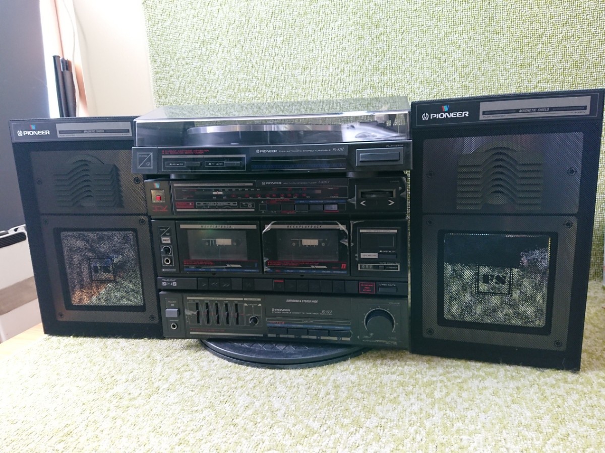 ラジオ・コンポ PIONEER PL-X21Z/F-X21TV/DC-X21Z/S-X21V 管理0929 PIONEER パイオニア PL-X21Z/F-X21TV/ DC-X21Z/スピーカー