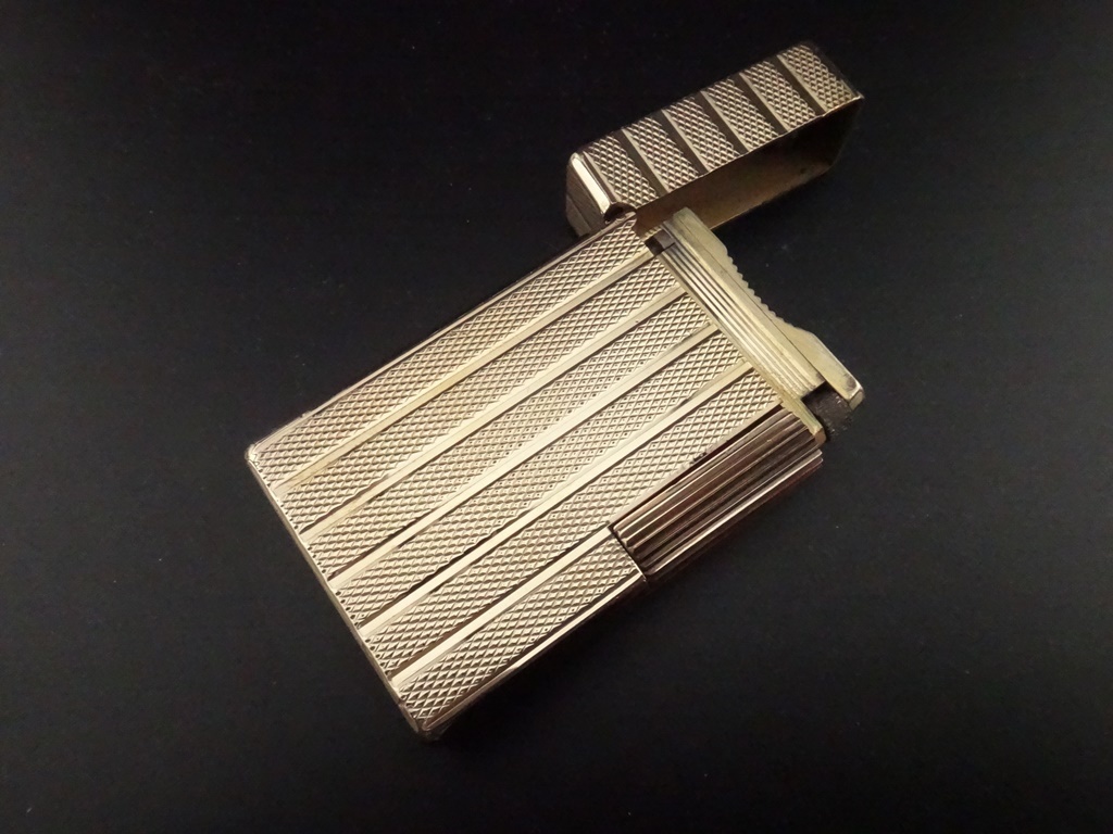 【着火未確認】現状　G２H１４８　デュポン　ライン１　LINE１　ピンクゴールド　ライター　⑨