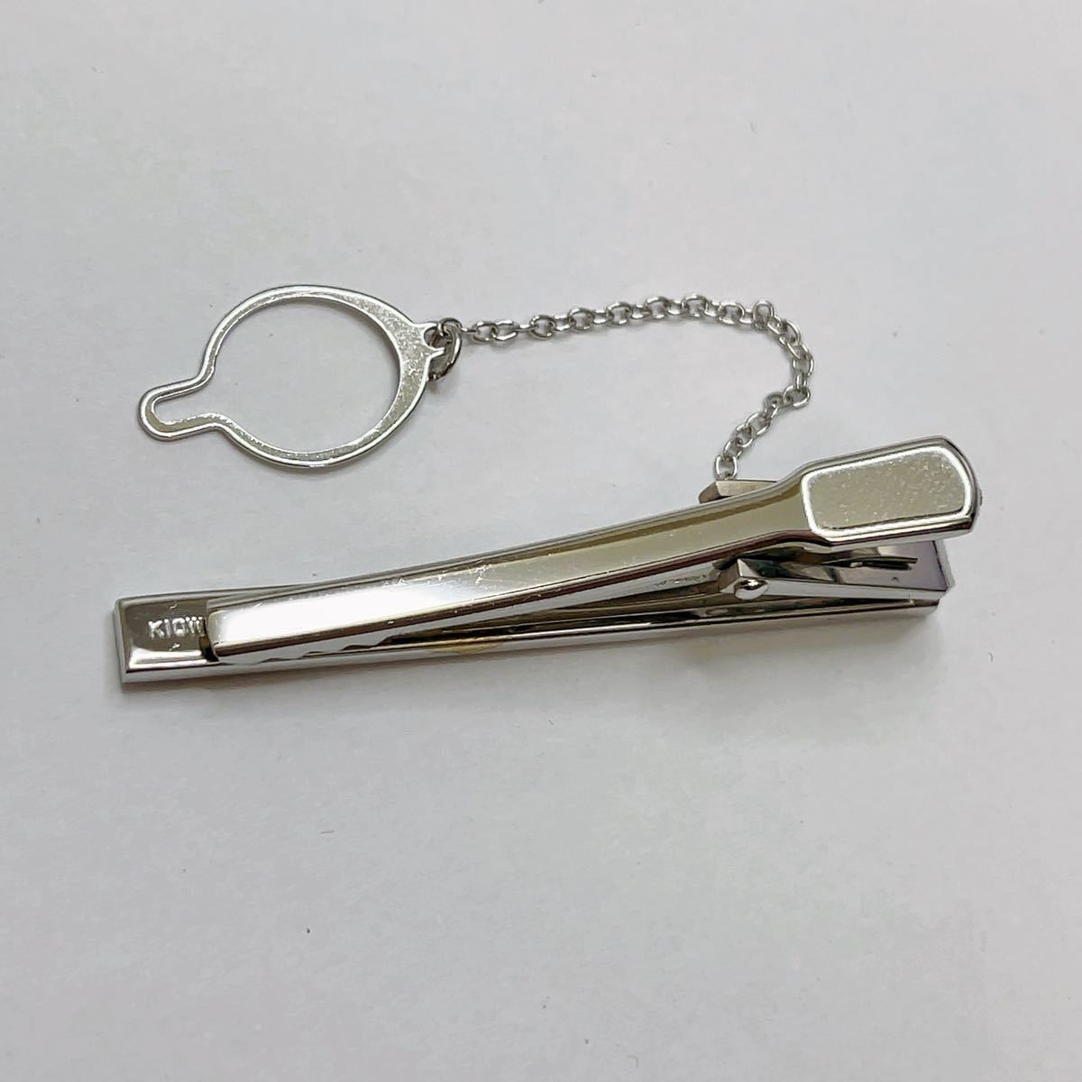 【K10WG刻印有】シンプルこそ魅力 K10WGデザインタイピン 10金ネクタイピン 約5.7グラム 5cm×0.5cm A1625_5