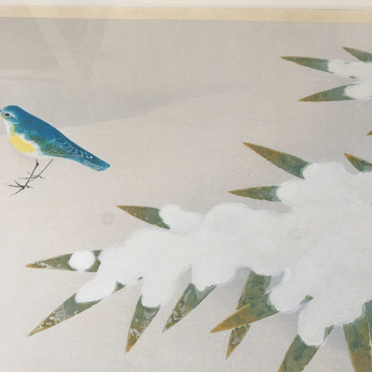 上村淳之「瑠璃鳥」 リトグラフ 限定NO.189⁄250直筆サイン 元箱付き