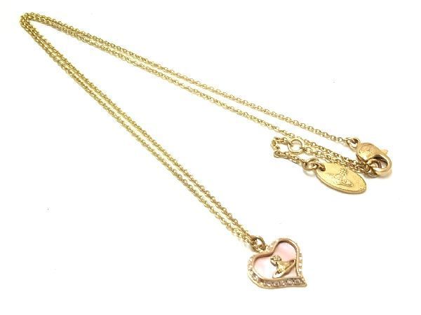 1円 Vivienne Westwood ヴィヴィアン オーブ ハート ラインストーン 