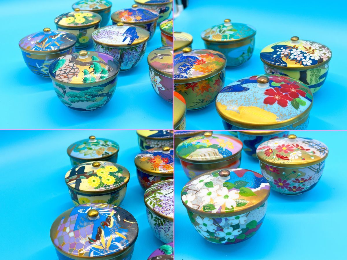 羽柴正和 作画 高級煎茶茶碗10点セット（特価）