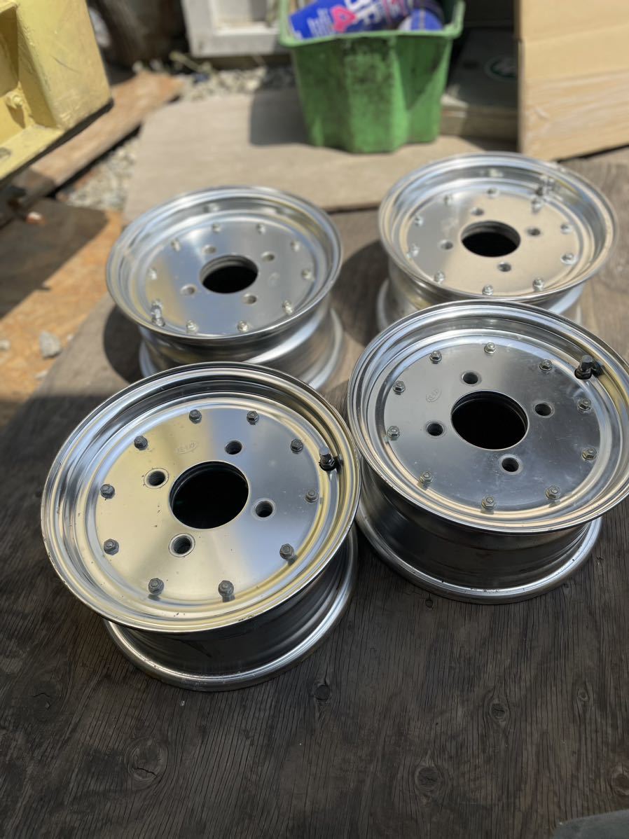 ボタンSSR Speed Star MK-1 10インチ4J PCD110 SSR スピードスター MK-I 10インチ PCD110？4H ホイール 3本 ジャンク