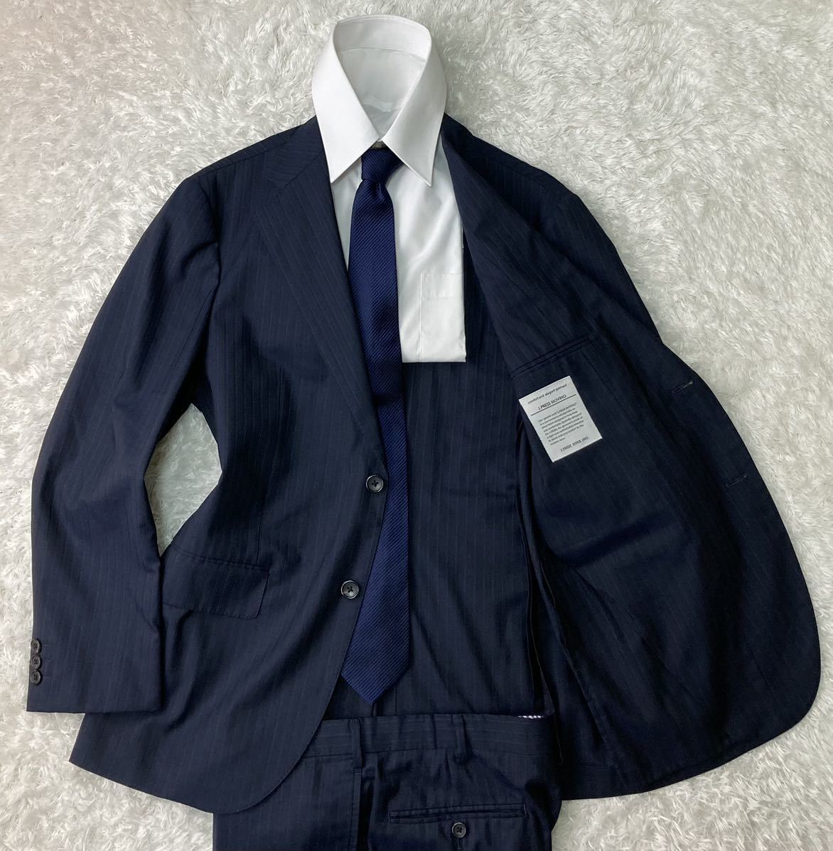 J.PRESS MOVING ジェイプレス ピンヘッド ストライプ 2B スーツ M~L