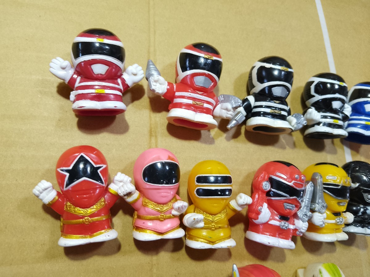 指人形 戦隊 ソフビ メガレンジャー オーレンジャー カーレンジャー 