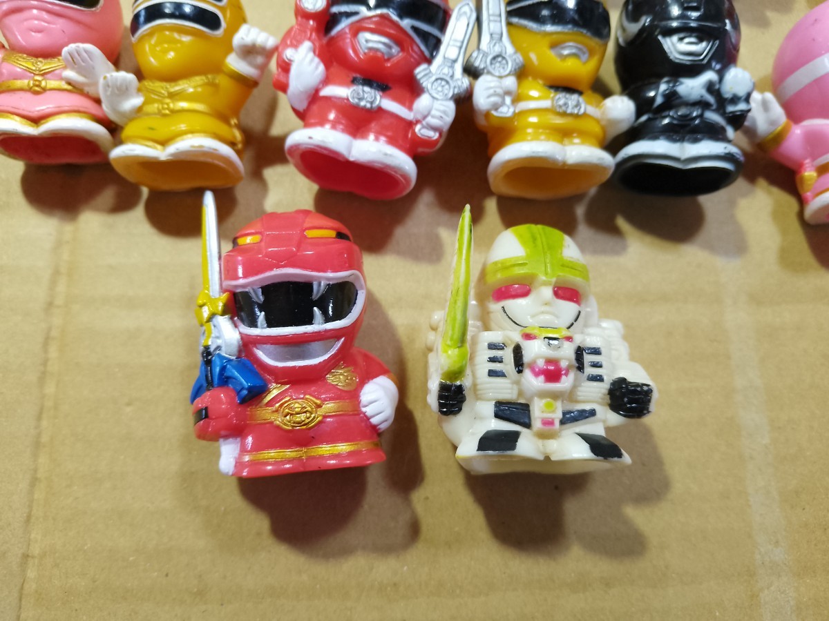 指人形 戦隊 ソフビ メガレンジャー オーレンジャー カーレンジャー 