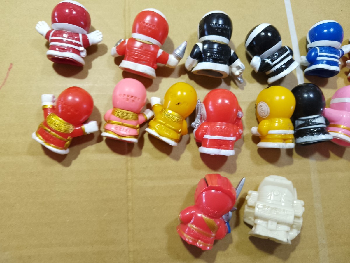 指人形 戦隊 ソフビ メガレンジャー オーレンジャー カーレンジャー 
