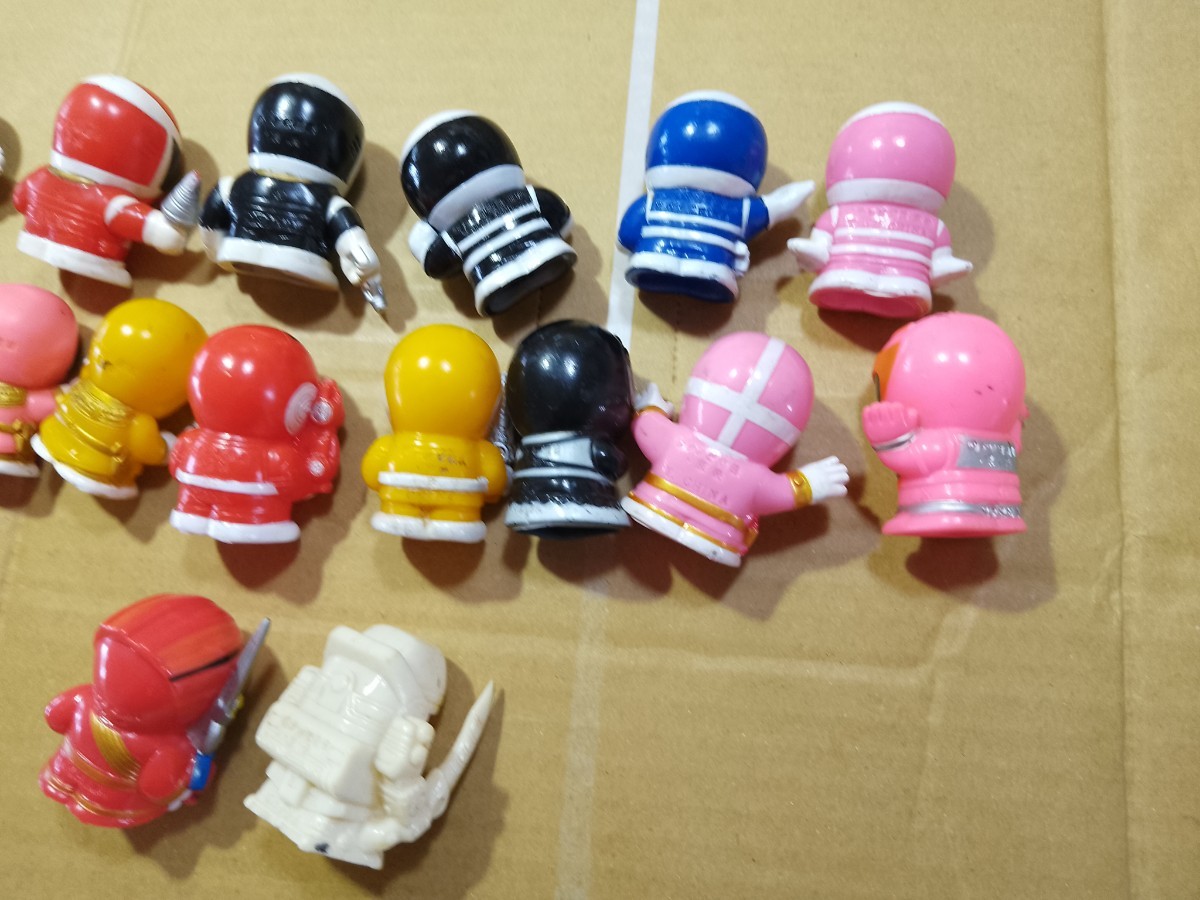 指人形 戦隊 ソフビ メガレンジャー オーレンジャー カーレンジャー 