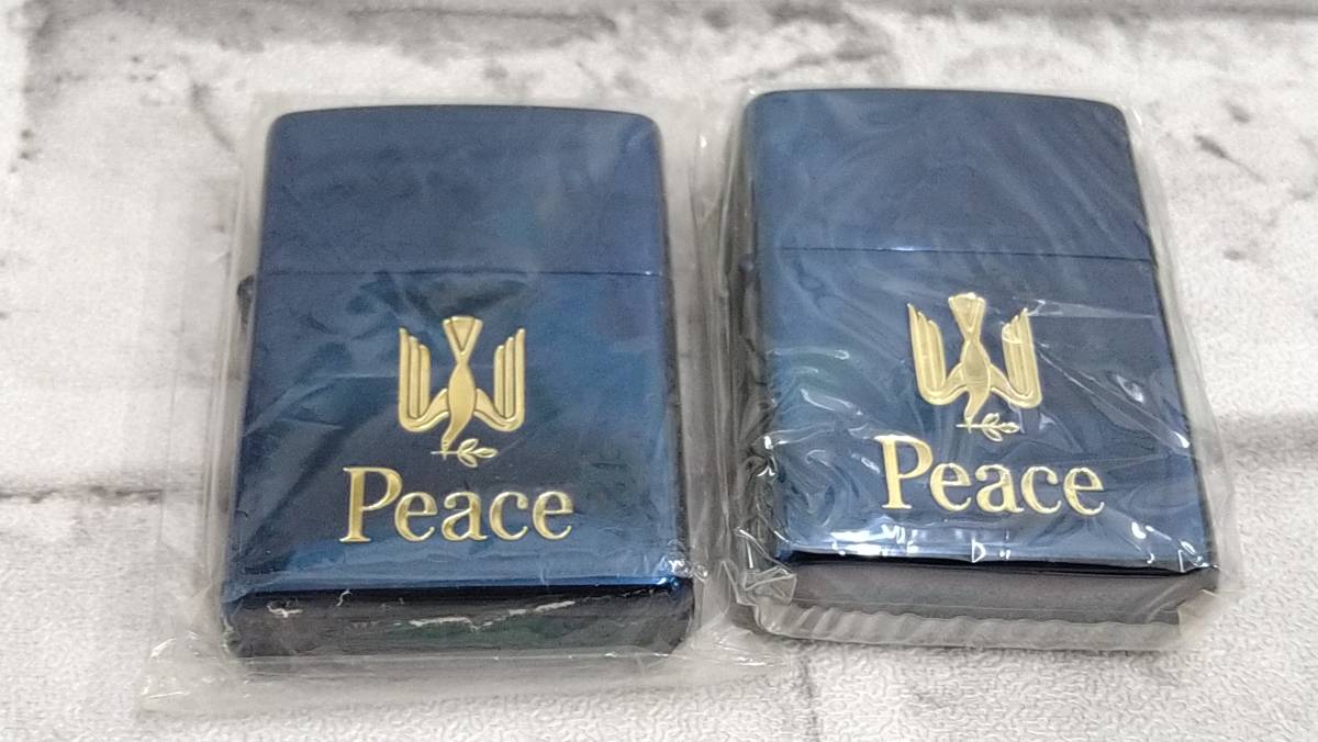 k175 ZIPPO ジッポー PEACE ピース タバコ銘柄 2個セット 刻印：B/2000 