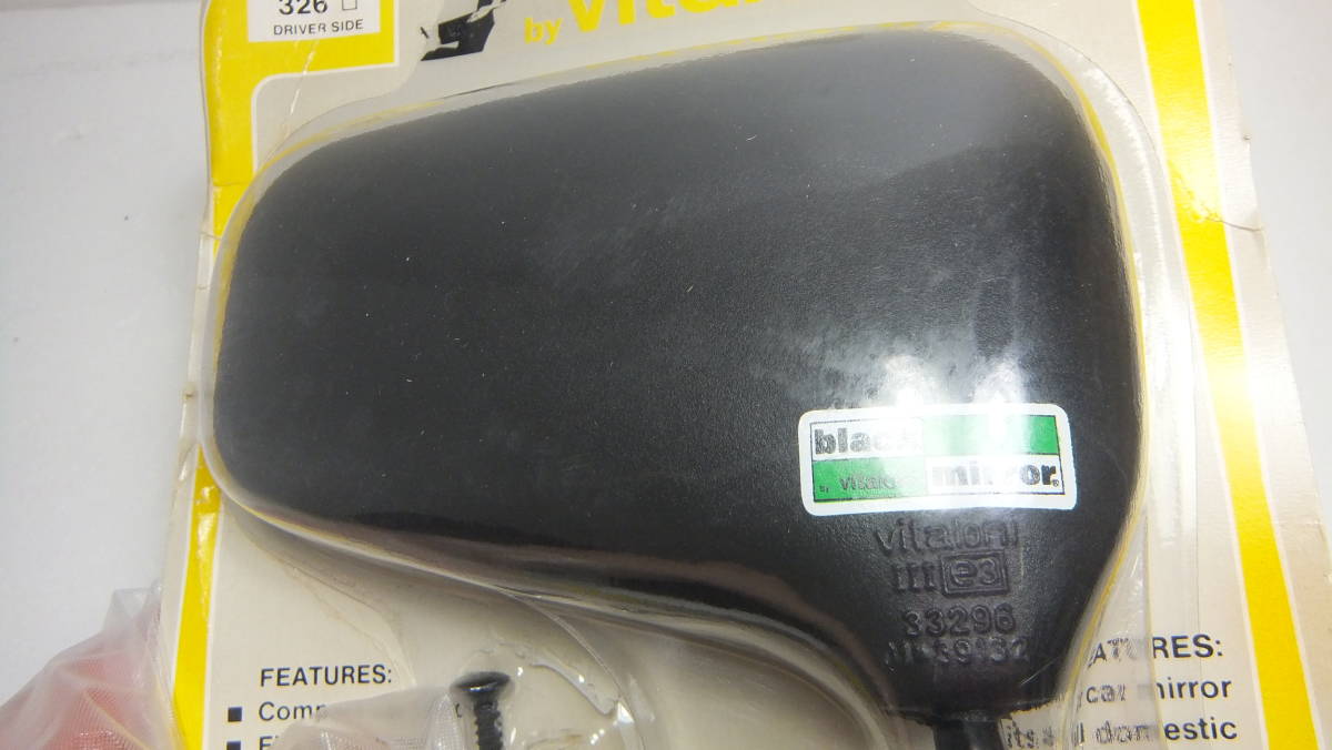 当時物 ビタローニ ブラックミラー 右 Z1 Z2 Z750FX Z400FX Z400GP 