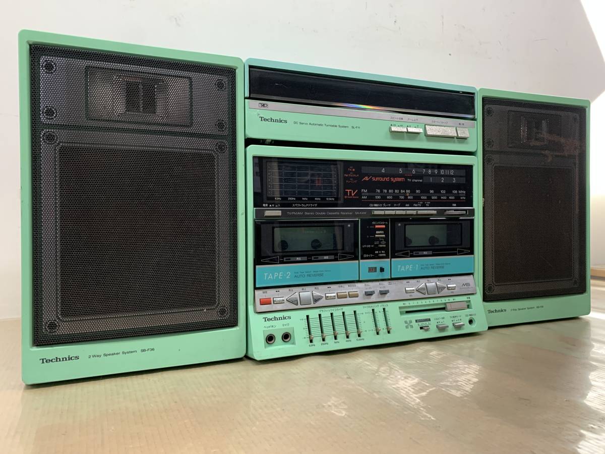 マ-11☆Technics/テクニクス【SA-K4W】ステレオダブルカセット