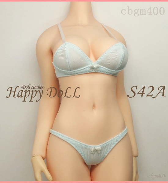 TBLeague 【Happy Doll】S42A スクールブラセット 淡ブルー 下着 1/6 Phicen ファイセン