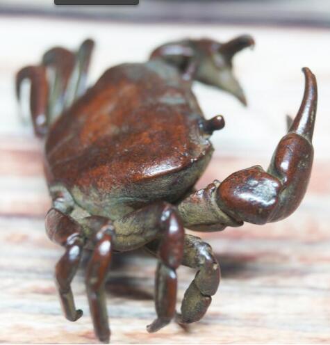 蟹　銅製　金運アップ　茶道具　香道具　金属工芸品　古美術品 蟹 銅製 金運アップ 茶道具 香道具 金属工芸品 古美術品 蟹 銅製 金運
