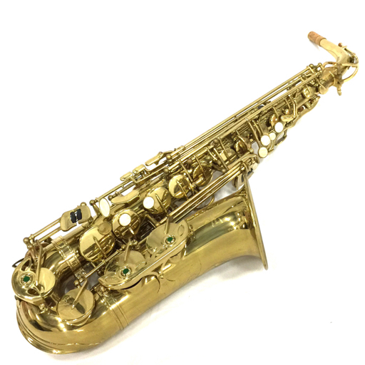 ヘインリッチ アルトサックス 彫刻入 ラッカー仕上げ ハードケース付 管楽器 木管楽器 吹奏楽 ハインリッヒ Heinrich