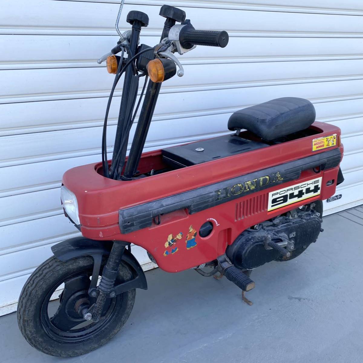 ホンダ・モトコンポ・赤・車載工具無し・クランキングOK・圧縮ありそうです？書類紛失・AB12-***6992・不動・キズ汚れ錆びミラー，カバー割 ホンダ モトコンポ HONDA 2026年最新Yahoo!オークション 赤 ホンダ・シティにモトコンポを積んでみた。｜クルマと完全合体