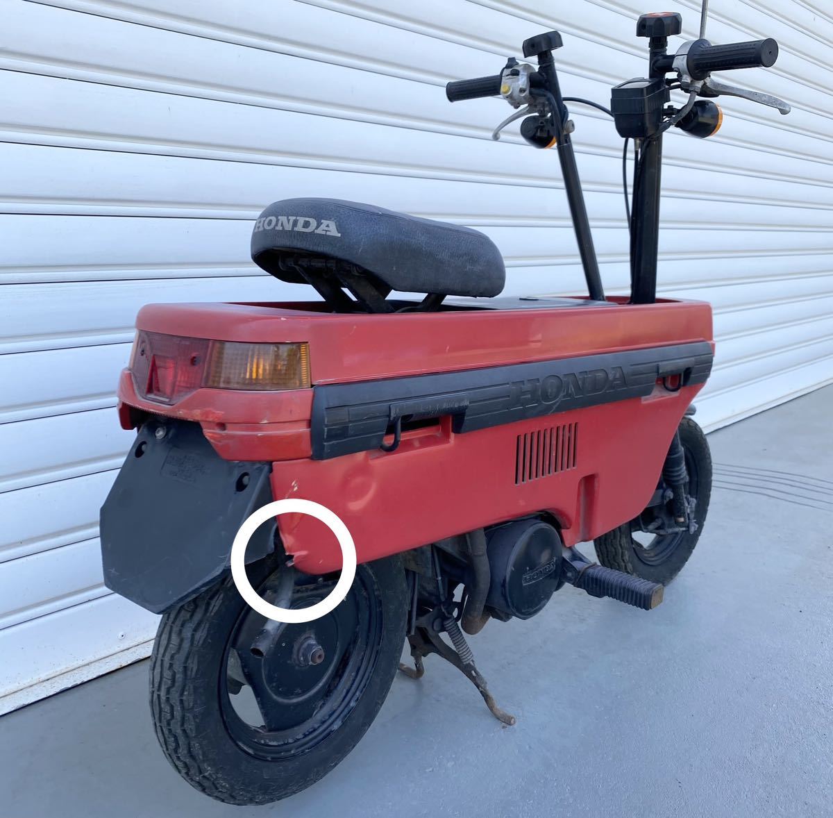 ホンダ・モトコンポ・赤・車載工具無し・クランキングOK・圧縮ありそうです？書類紛失・AB12-***6992・不動・キズ汚れ錆びミラー，カバー割 ホンダ モトコンポ HONDA 2026年最新Yahoo!オークション 赤 ホンダ・シティにモトコンポを積んでみた。｜クルマと完全合体