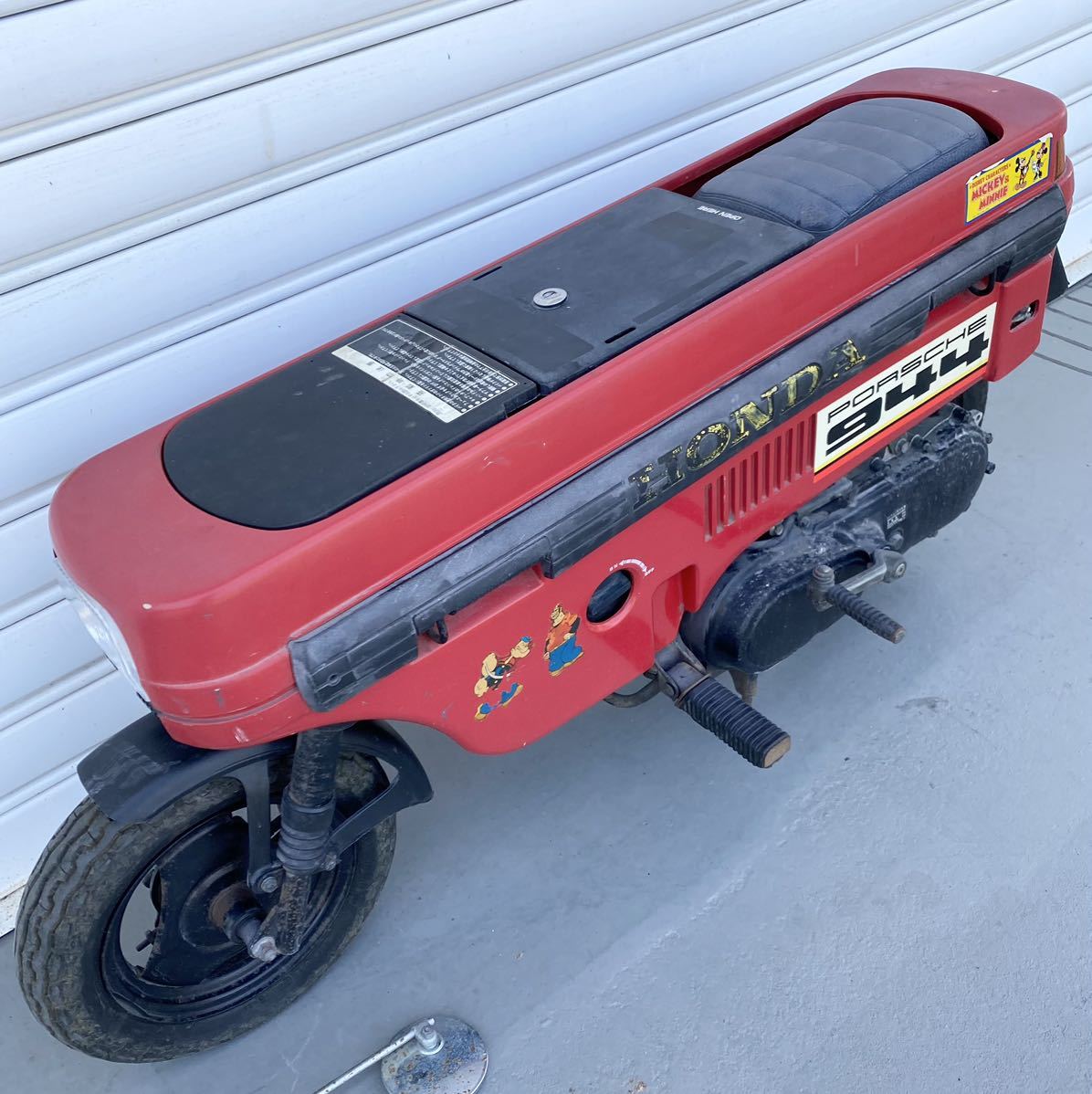 ホンダ・モトコンポ・赤・車載工具無し・クランキングOK・圧縮ありそうです？書類紛失・AB12-***6992・不動・キズ汚れ錆びミラー，カバー割 ホンダ モトコンポ HONDA 2026年最新Yahoo!オークション 赤 ホンダ・シティにモトコンポを積んでみた。｜クルマと完全合体