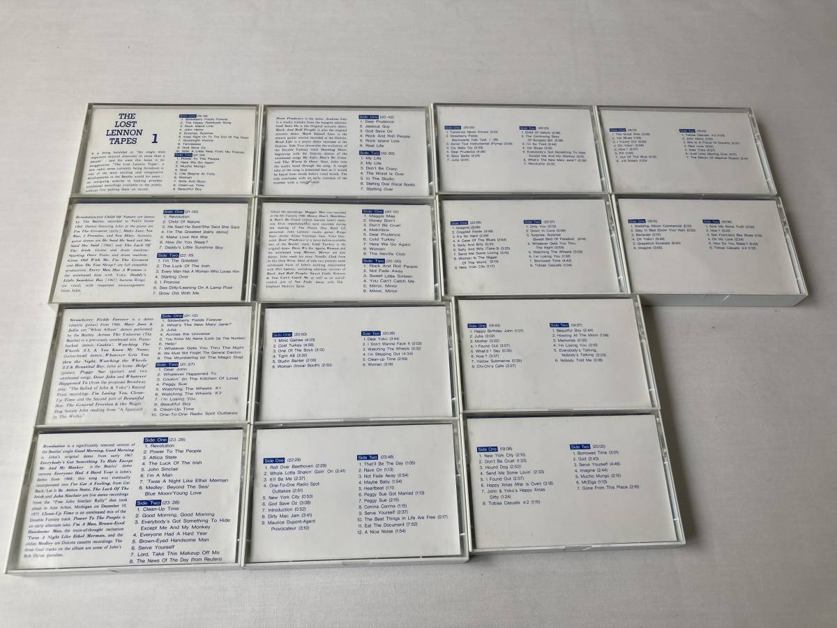 貴重 当時物 ジョン・レノン JOHN LENNON カセットテープ THE LOST LENNON TAPES 1~14／検索用→ ビートルズ