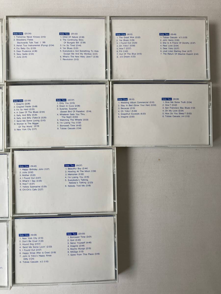 貴重 当時物 ジョン・レノン JOHN LENNON カセットテープ THE LOST LENNON TAPES 1~14／検索用→ ビートルズ