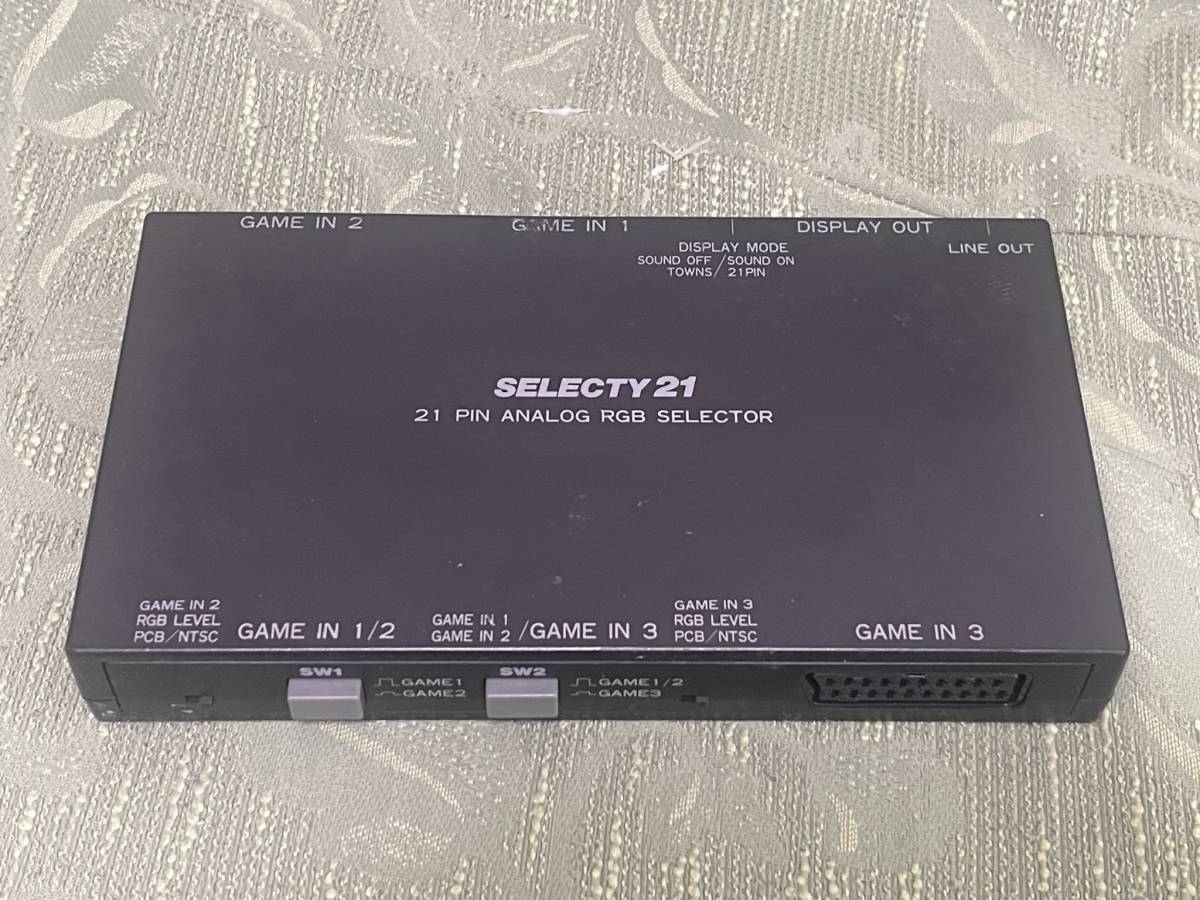 送料無料】SELECTY21☆RGBセレクター☆3入力・1出力21ピン＋オマケ付き