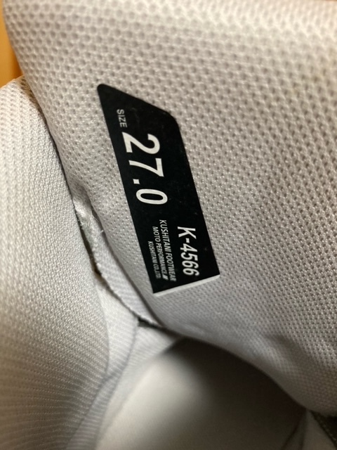 クシタニ　FLOW　SHOES　K-4566　フローシューズ　LIGHT　GRAY　グレー　サイズ　27.0　未使用　試着のみ_6