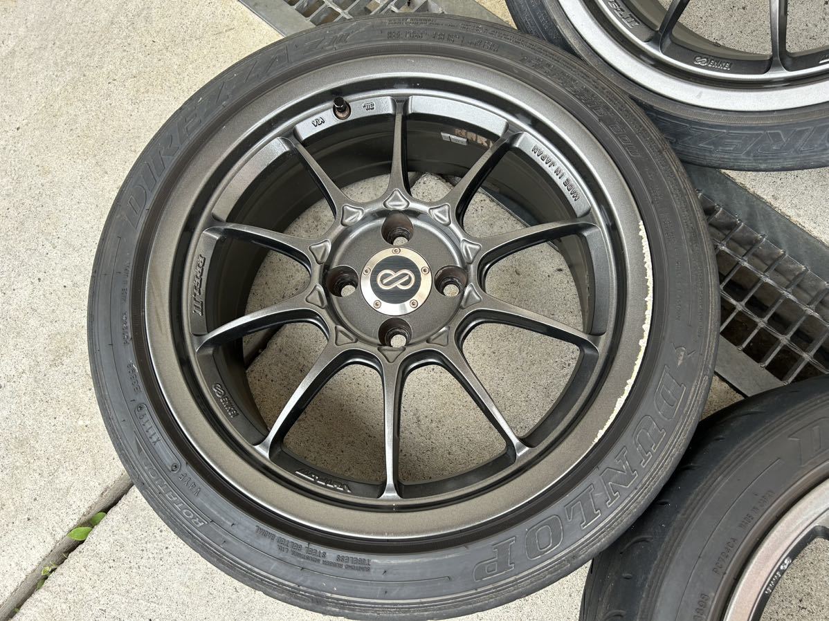 ホイールENKEI AME16インチ タイヤ　195/45r16 PDC 100 ENKEI エンケイ rpf1 typeⅡ 16インチ 4穴 pcd100 195/45r16 4本(社外
