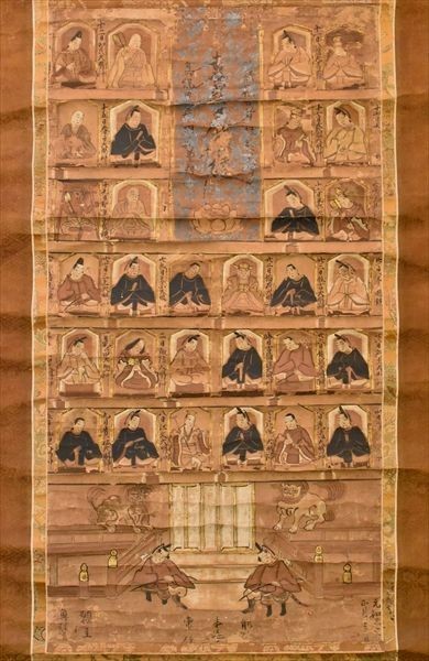 三十番神図 1幅 元和三年寄進 日蓮宗 能州本延寺 仏教 宗教 神仏習合