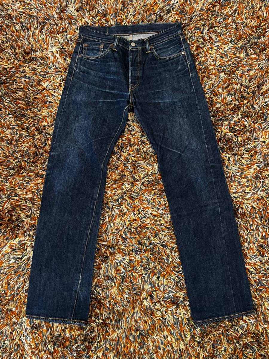 【古着】Levis 501 W31 L34 赤耳 雰囲気良し 皮パッチ インディゴブルー