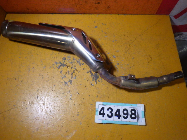 43498 カワサキ KL250G-019～ スーパーシェルパ H4 '00 純正 サイレンサー KHI K407 大きなダメージ無 動画あり