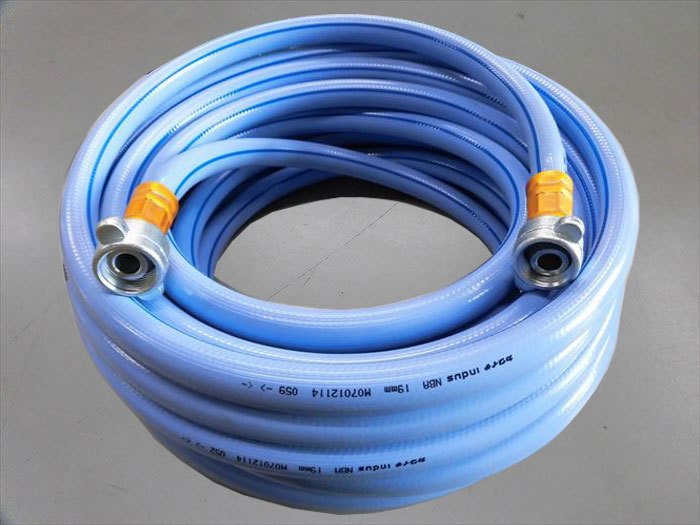 最安値，HOT 50000-205 北越工業加締め加工 エアーホース 3/4 19mm ブルーホース 20m 両側カップリング金具付き(ホース)｜売買されたオークション情報、yahooの商品情報をアーカイブ公開 - オークファン ホース