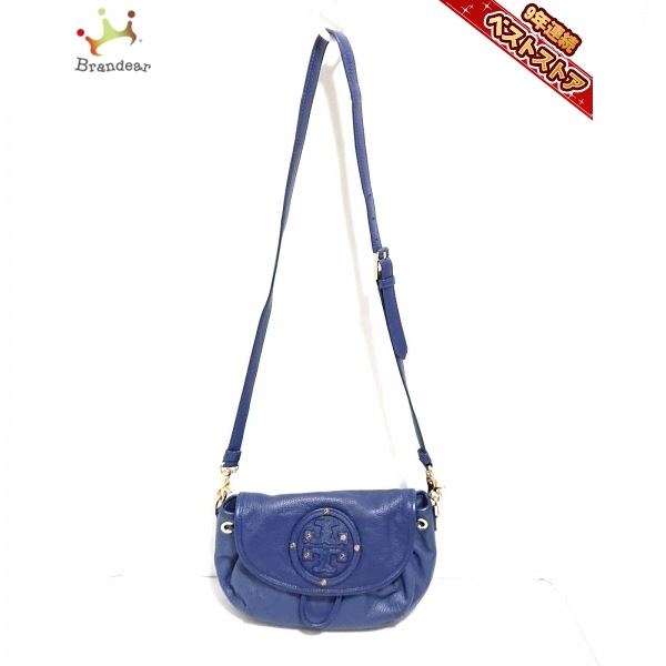 Tory Burch ネイビー レザー ショルダーバッグ トリーバーチ TORY BURCH ショルダーバッグ - レザー ネイビー バッグ