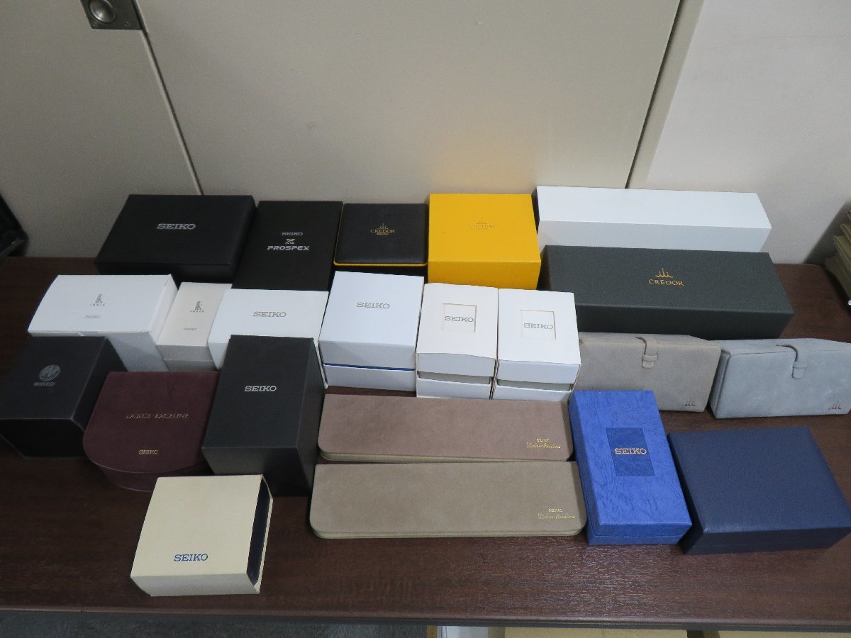 ◆1円◆　セイコー　ケース22点　クレドール、ワイアード、ルキア、プロスペックス、ドルチェなど　　　　E637