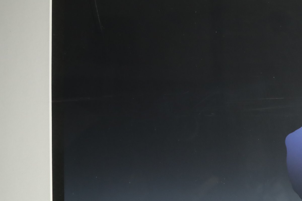 No1878額装 井上公三 シルクスクリーン「白い百合」紙箱付 美術品 送料