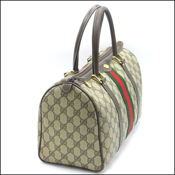 TS GUCCI/グッチ オールドグッチ シェリーライン ミニボストンバッグ